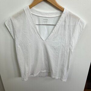 Frame White T Shirt Size Small